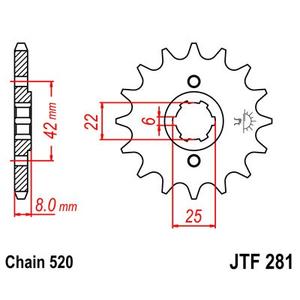 Ritzel JT JTF 281-13 13T, 520