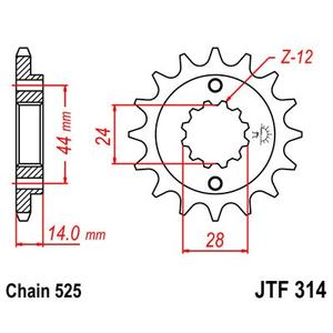 Ritzel JT JTF 314-15 15T, 525