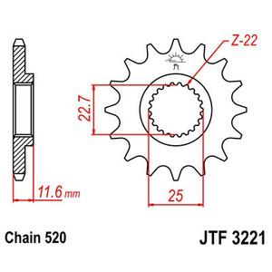 Ritzel JT JTF 3221-11 11T, 520