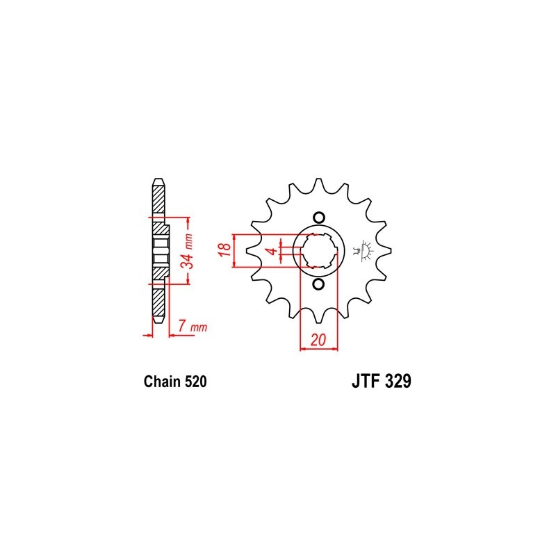Ritzel JT 12T, 520