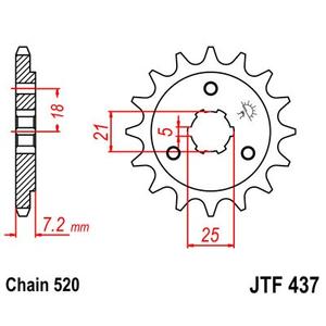 Ritzel JT JTF 437-14 14T, 520