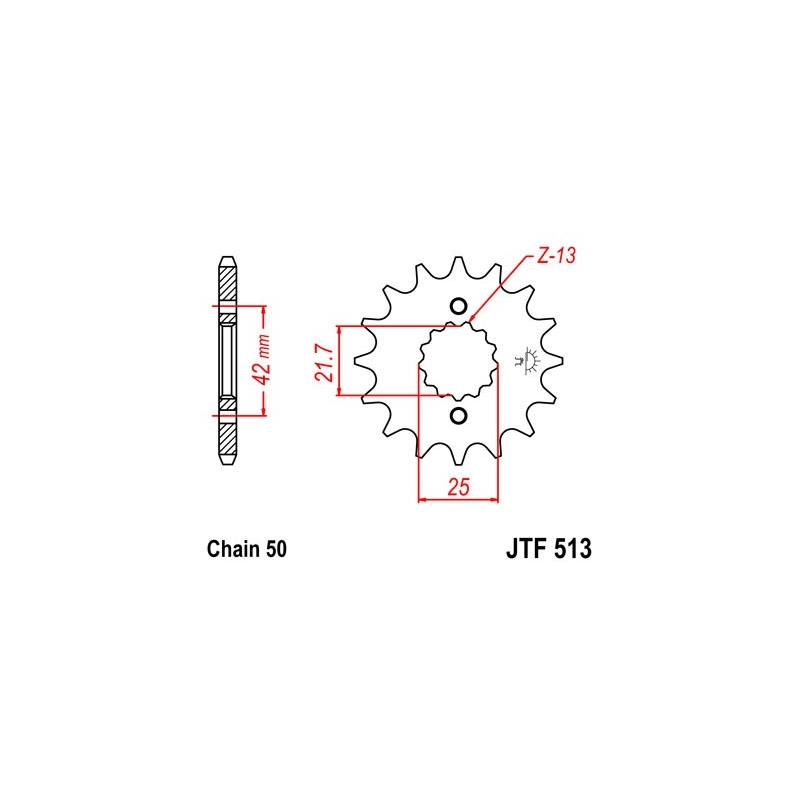 Ritzel JT 14T, 530