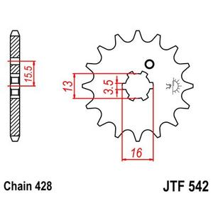 Ritzel JT JTF 542-14 14T, 428