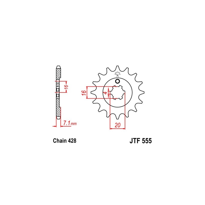 Ritzel JT 15T, 428