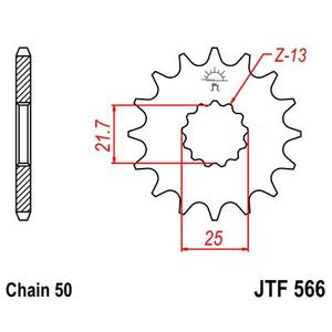 Ritzel JT JTF 566-16 16T, 530