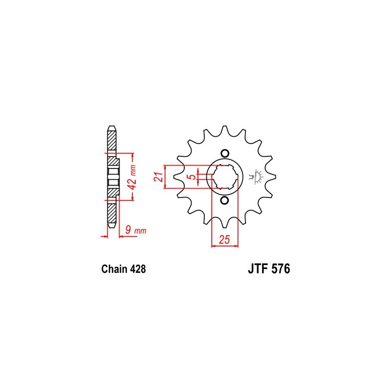 Ritzel JT 18T, 428