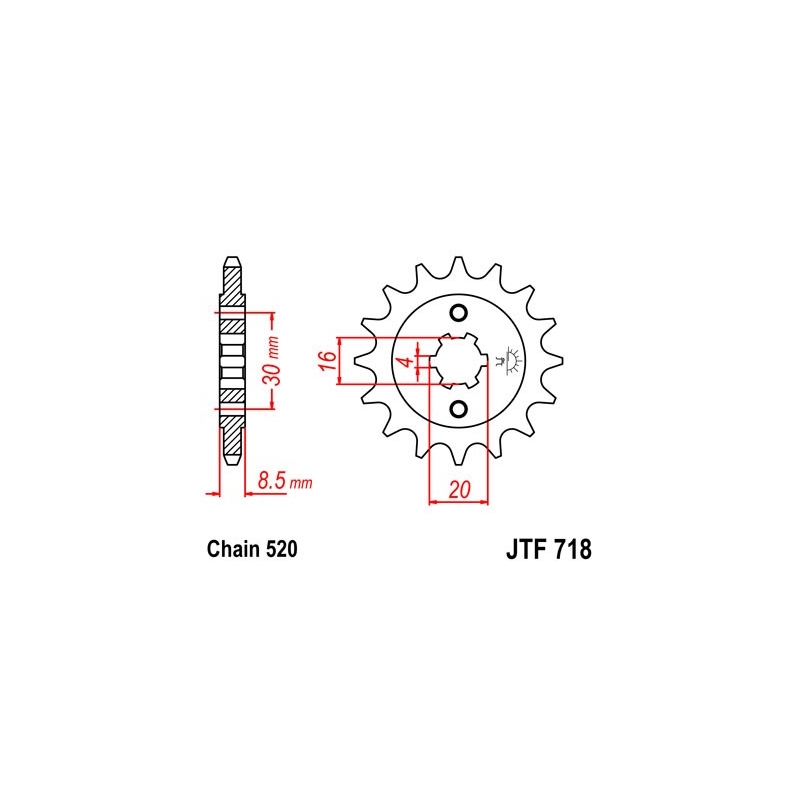Ritzel JT 12T, 520