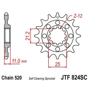 Ritzel JT JTF 824-13SC 13T, 520 Self Cleaning Lightweight