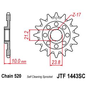 Ritzel JT JTF 1443-13SC 13T, 520 Self Cleaning Lightweight