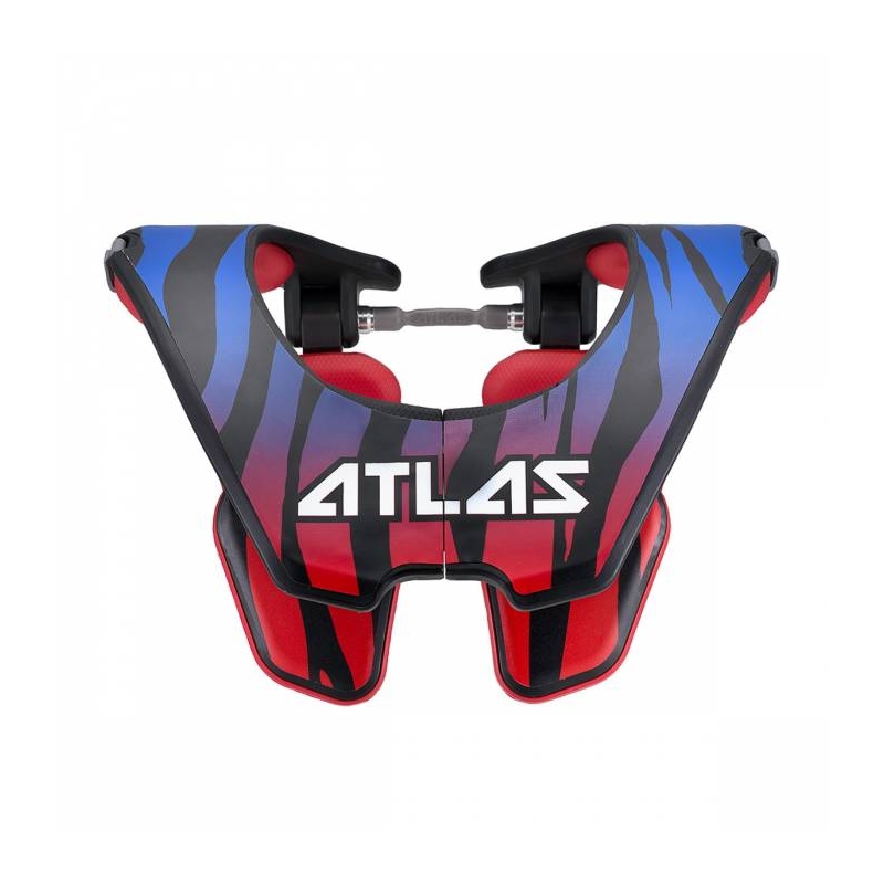 Halswirbelsäulenschutz Tyke beast, ATLAS Kinder (blau/rot, Größe UNI)