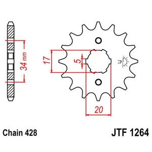 Ritzel JT JTF 1264-14 14T, 428