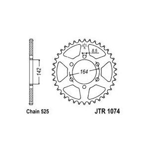 Ketten Rad JT JTR 1074-44 44T, 525