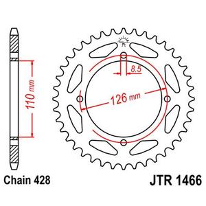 Ketten Rad JT JTR 1466-47 47T, 428