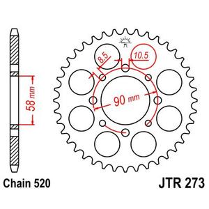Ketten Rad JT JTR 273-41 41T, 520