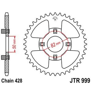 Ketten Rad JT JTR 999-42 42T, 428