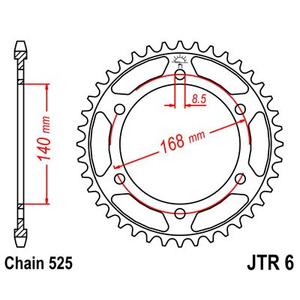 Ketten Rad JT JTR 6-42 42T, 525
