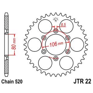 Ketten Rad JT JTR 22-45 45T, 520