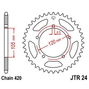 Ketten Rad JT JTR 24-50 50T, 420