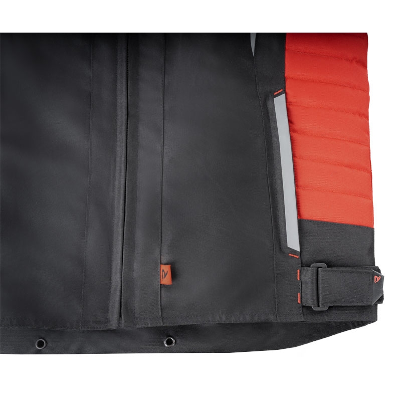 Motorradjacke Street Racer Evans schwarz-rot