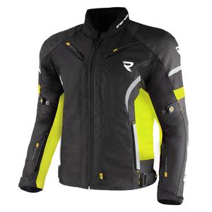 Street Racer Evans Schwarz-Fluo Gelbe Motorradjacke