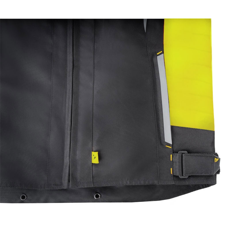 Street Racer Evans Schwarz-Fluo Gelbe Motorradjacke