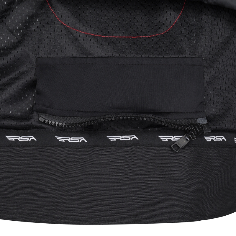 Motorradjacke RSA Compact 2 schwarz-grau-orange