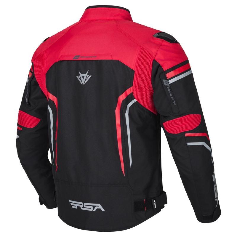 RSA Compact 2 EVO Motorradjacke schwarz-grau-rot