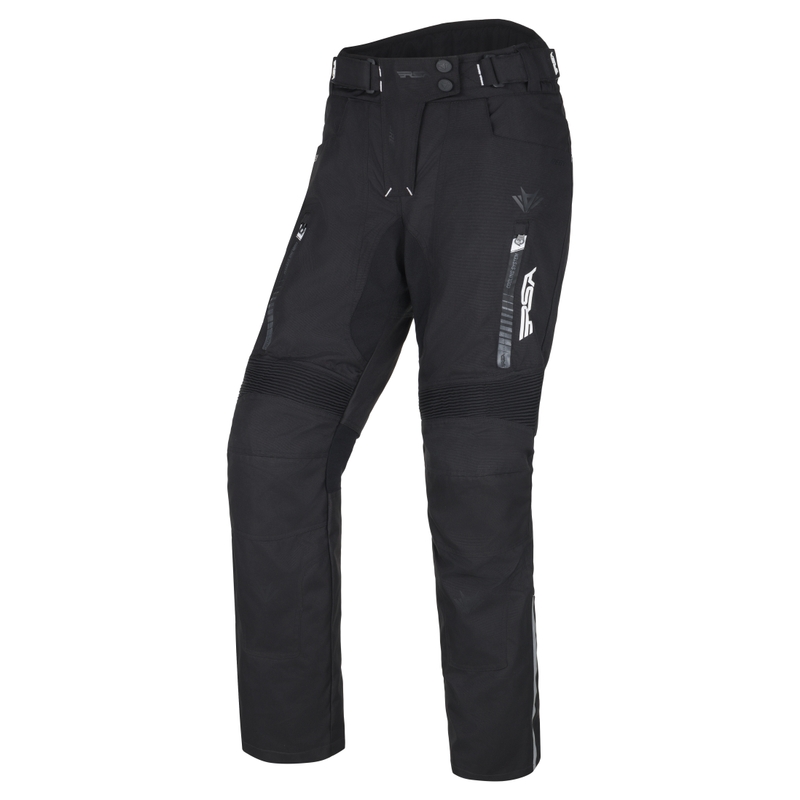 RSA Greby 2 Schwarz-Weiß Motorradhose für Damen