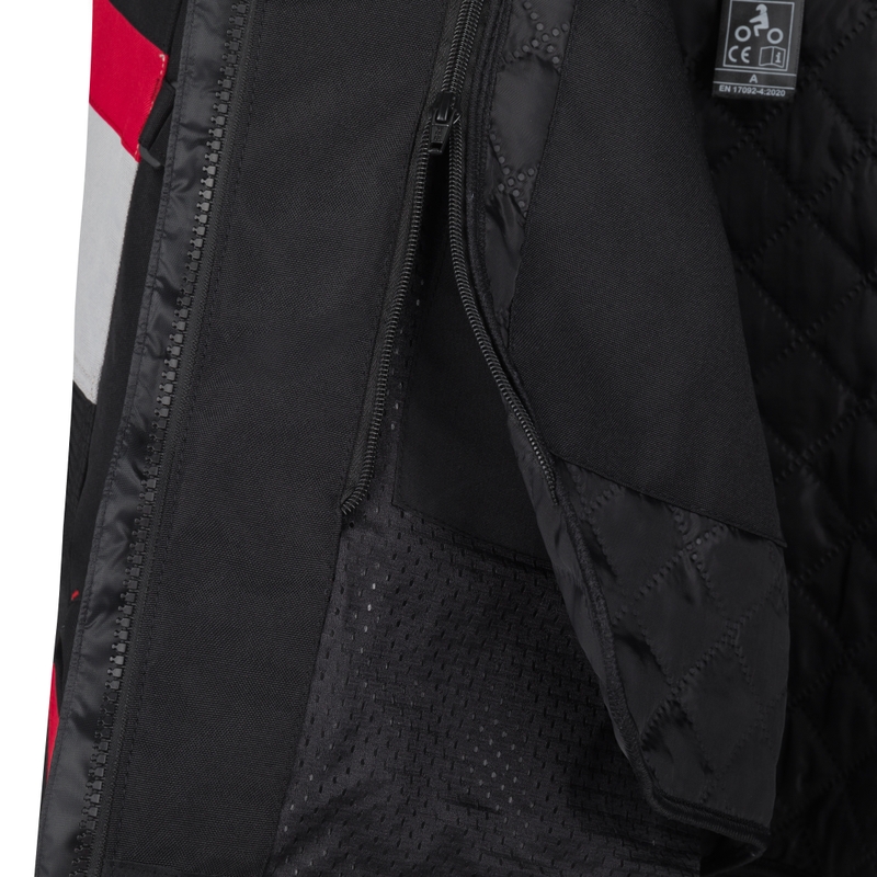 Motorradjacke RSA EXO 2 schwarz-grau-rot