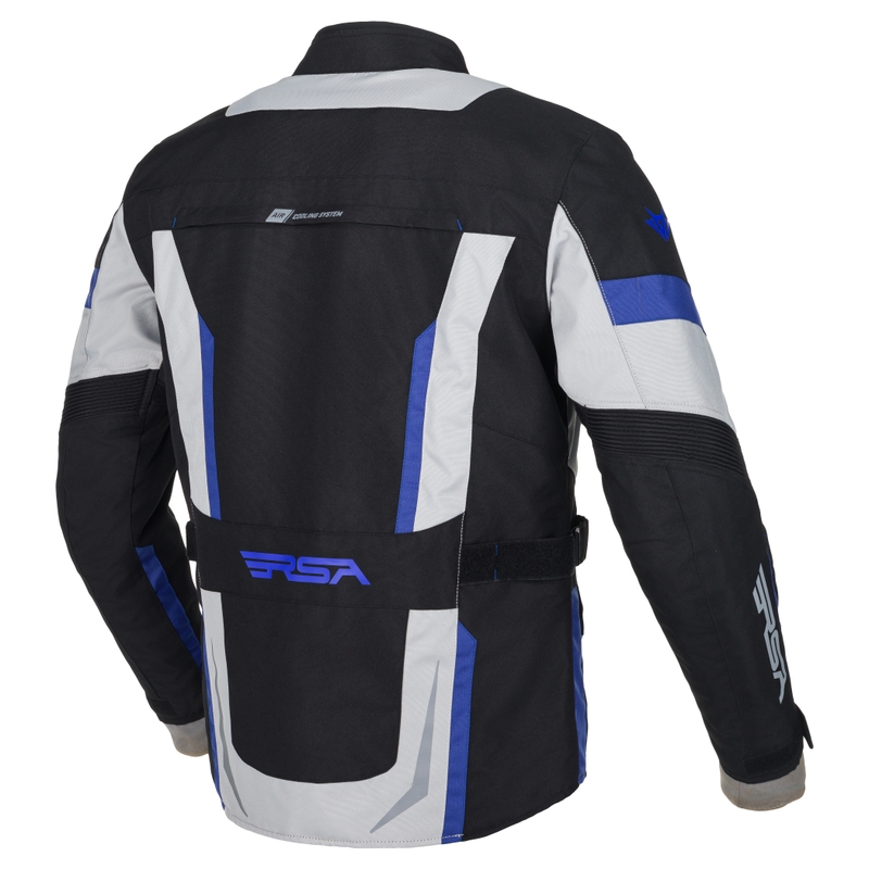 Motorradjacke RSA EXO 2 schwarz-grau-blau