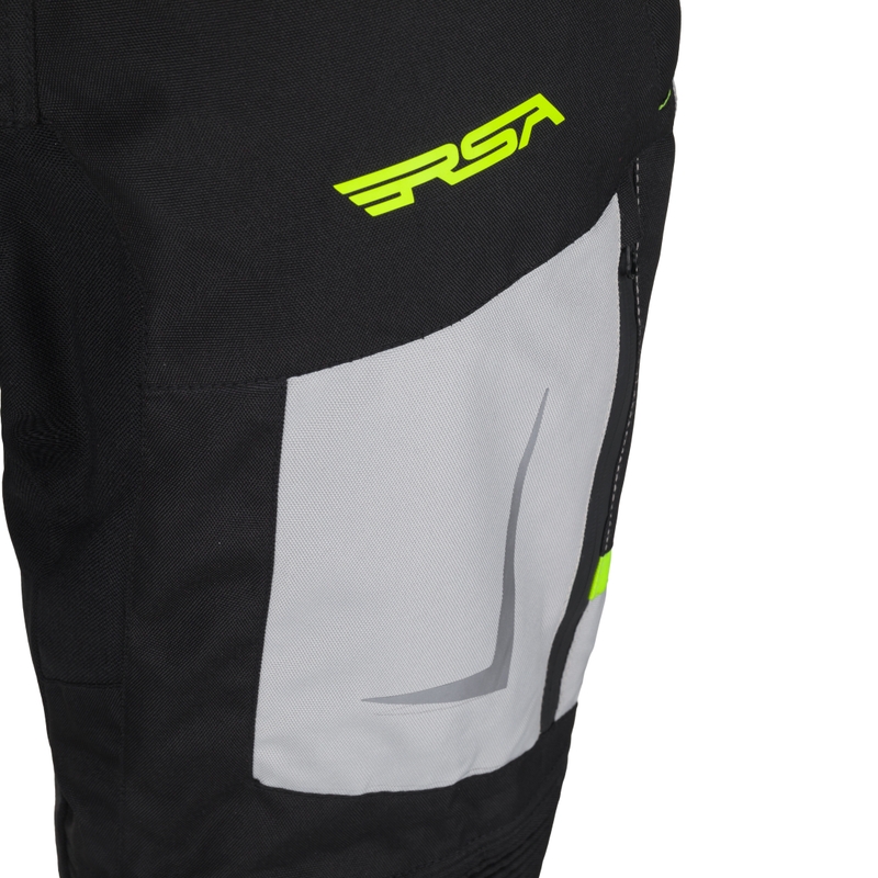 RSA EXO 2 Motorradhose schwarz-grau-fluo gelb