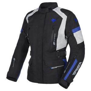 RSA EXO 2 Schwarz-Grau-Blau Motorradjacke für Damen