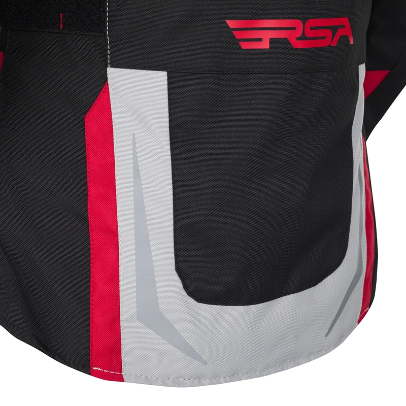 Damen Motorradjacke RSA EXO 2 schwarz-grau-rot