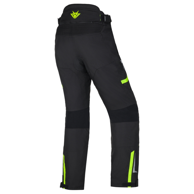 Damen-Motorradhose RSA EXO 2 Schwarz-Fluogelb