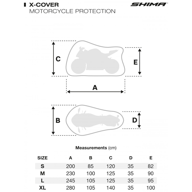 Shima X-Cover Solo Motorradsegel