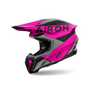 Motokrosová helma Airoh Twist 3 King 2024 matná růžová