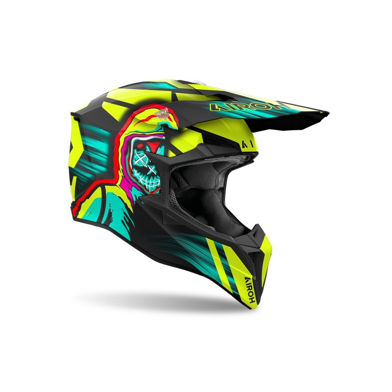 Airoh Wraaap Cyber Motocrosshelm mattgelb
