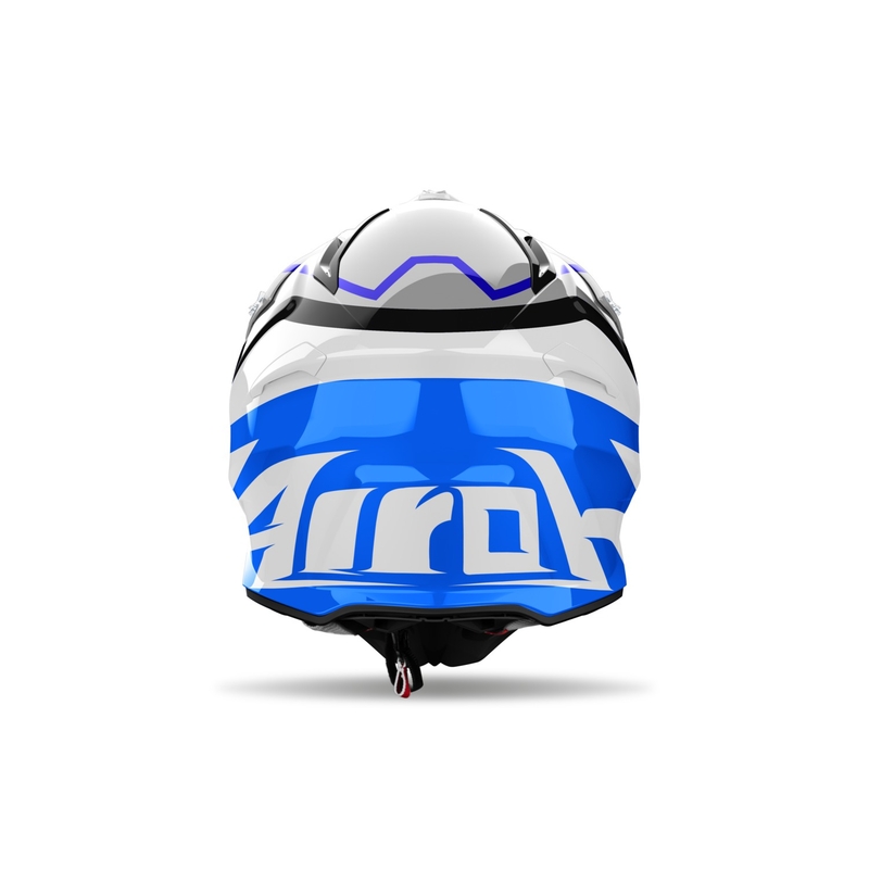 Motocross-Helm Airoh Aviator Ace 2 Ground glänzend blau