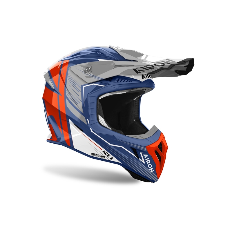 Airoh Aviator Ace 2 Engine Motocrosshelm glänzend blau