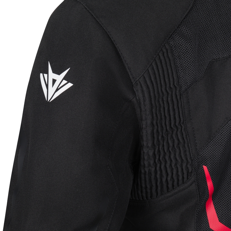 Damen RSA Bolt Schwarz-Weiß-Fluo Gelb Motorradjacke