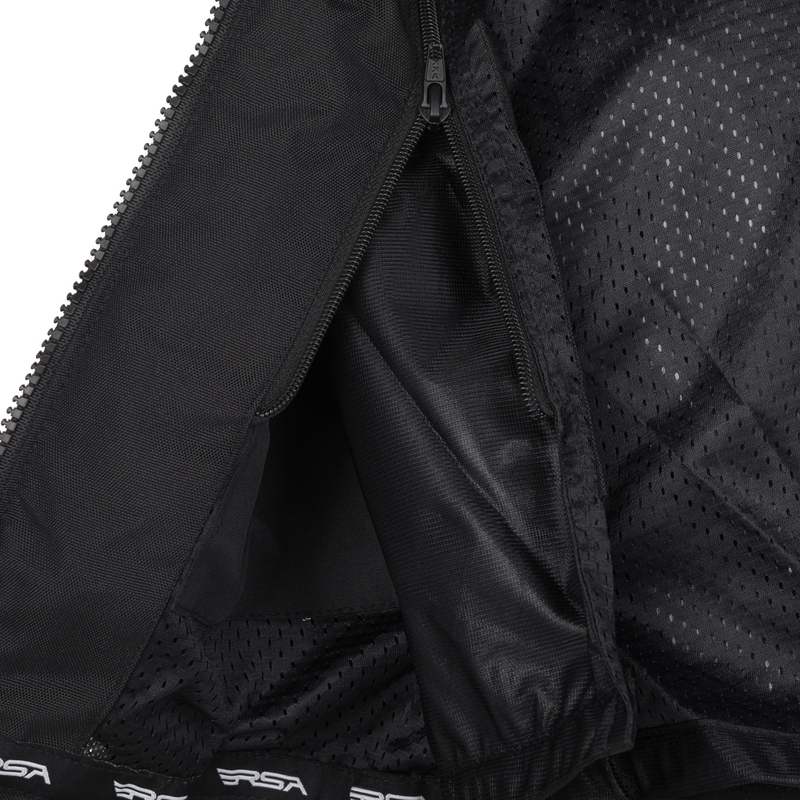 Damen RSA Bolt Schwarz-Weiß-Fluo Gelb Motorradjacke