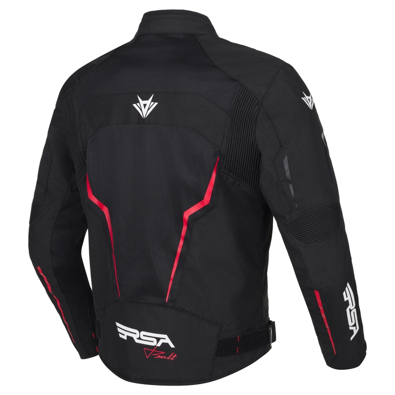 RSA Bolt schwarz-weiß-rote Motorradjacke
