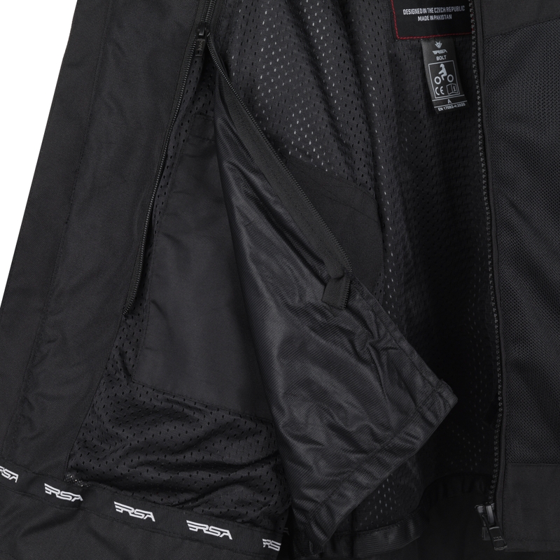 RSA Bolt schwarz-weiße Motorradjacke
