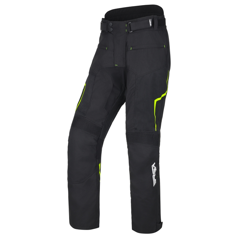 RSA Bolt Motorradhose schwarz-weiß-fluo gelb