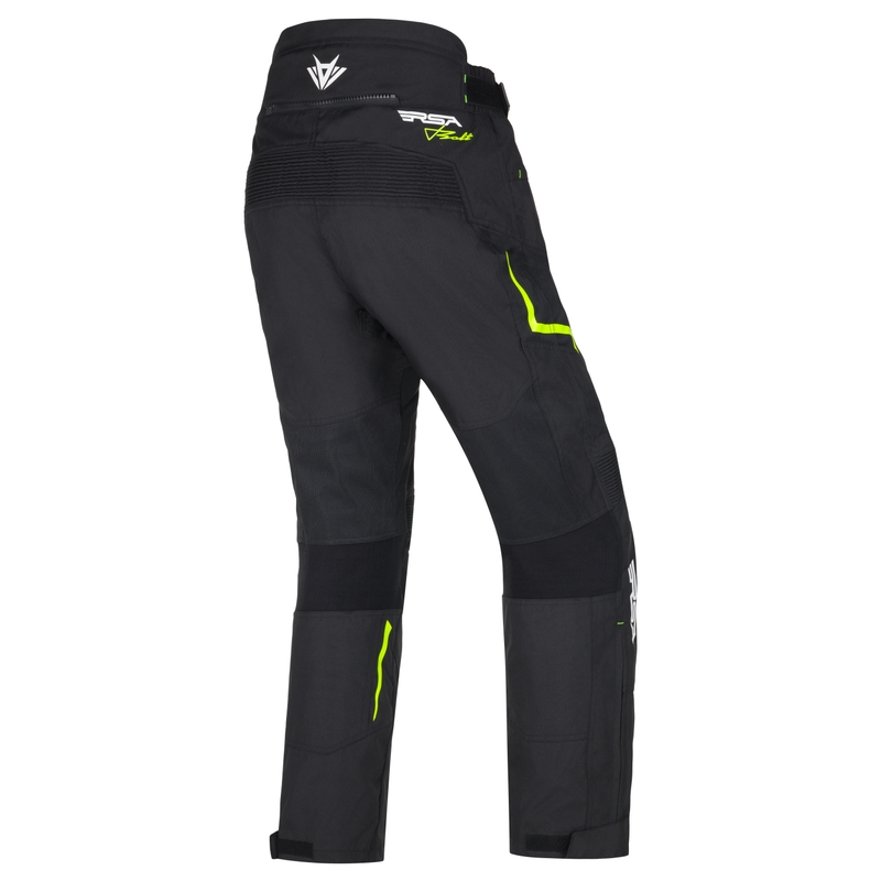 RSA Bolt Motorradhose schwarz-weiß-fluo gelb