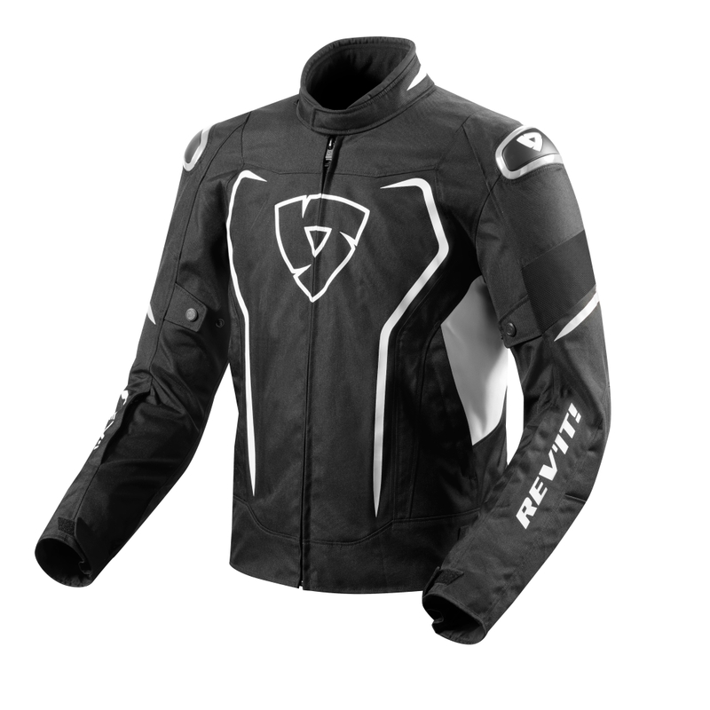 Revit Vertex H2O schwarz und weiß Motorradjacke Ausverkauf