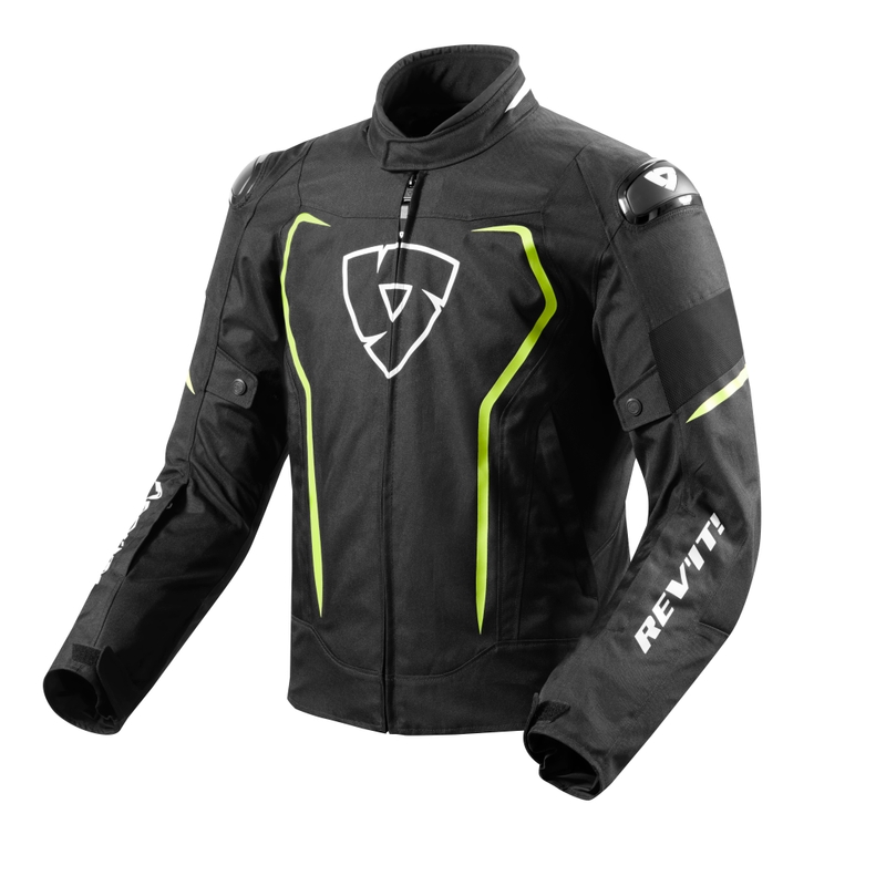 Revit Vertex H2O schwarz-fluo gelb Motorradjacke Ausverkauf