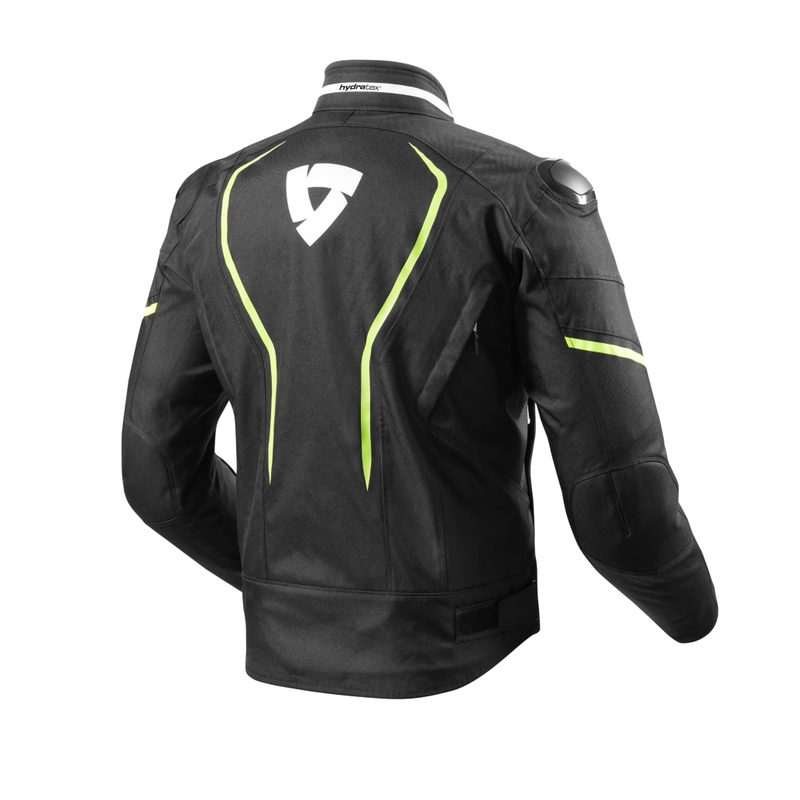 Revit Vertex H2O schwarz-fluo gelb Motorradjacke Ausverkauf