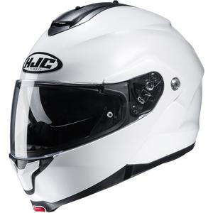 Vyklápěcí helma na motorku HJC přilba C91N Solid perleťově bílá