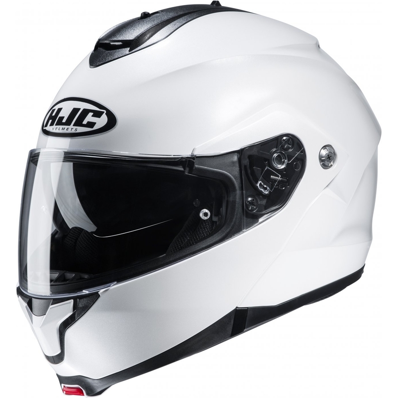 Klappbarer Motorradhelm HJC Helm C91N Solides Perlweiß